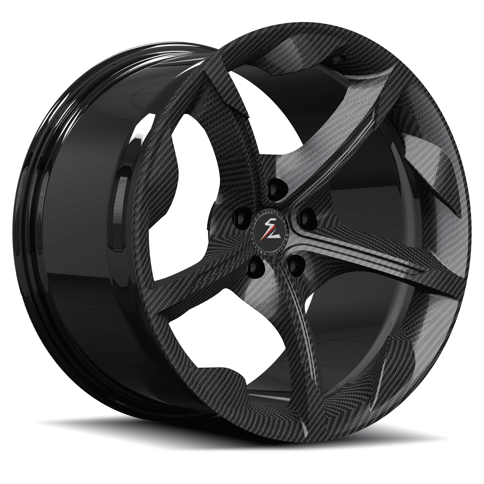 SC-13M carbon fiber black forged wheels for 2016 Chevrolet Corvette Z06 - lightweight custom rims