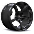 SC-13M matte black forged alloys for 2023 Dodge Challenger Widebody - 5-spoke lightweight wheels