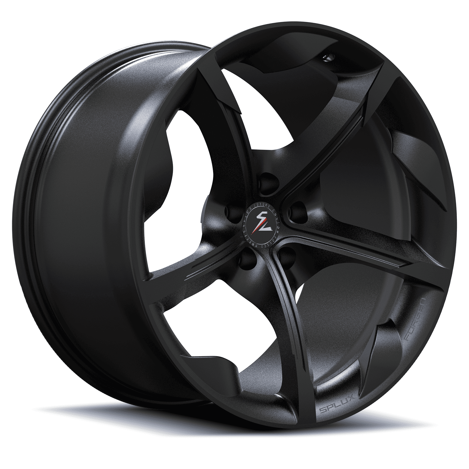 SC-13M matte black forged alloys for 2023 Dodge Challenger Widebody - 5-spoke lightweight wheels