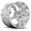 SC-13M polished forged wheels for Challenger Widebody - deep concave monoblock rims