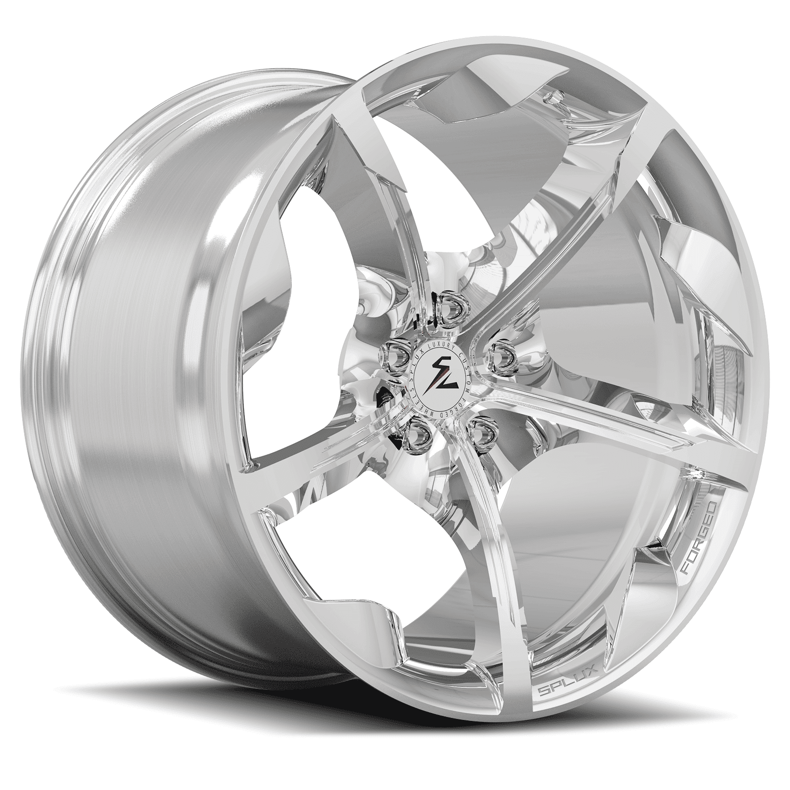 SC-13M polished forged wheels for Challenger Widebody - deep concave monoblock rims