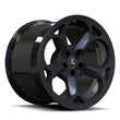 SC-17M gloss black carbon fiber forged wheels for the Abarth - lightweight custom wheels
