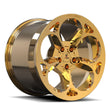 SC-17M frozen gold forged wheels for 2021 Fiat 595 Abarth - custom rims
