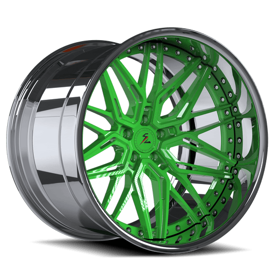 Porsche Deep Dish Wheels – Custom Green Wheels to Match Your Porsche’s Green Body. Unlimited Custom Forged 2-Piece Wheels.