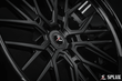 Splux SD-01 23-inch satin black deep dish custom forged 2-piece Lamborghini rims designed for 2022 Lamborghini Urus, aggressive style.