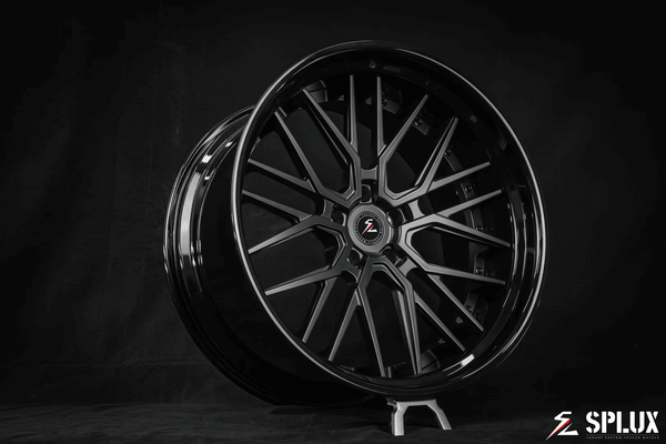 Lamborghini Urus wheels SD-01 23 inch satin black deep dish 2-piece forged rims on 2022 model