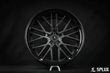 Splux SD-01 custom forged 2-piece satin black 23-inch deep dish aftermarket rims for 2022 Lamborghini Urus, luxury and aggressive.