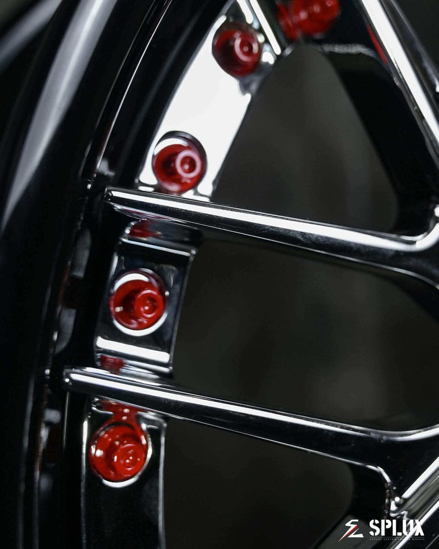 Deep dish Mini Cooper black rims with perfect fitment. 18, 19 inch custom forged 2-piece deep dish wheels for Mini.