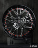 Mini countryman custom wheels with red rivets and deep lip style. The best 18