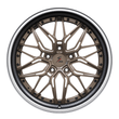 SD-01S step-lip deep dish carbon fiber black satin bronze forged rims for 1991 Lincoln Mark VII - custom alloys
