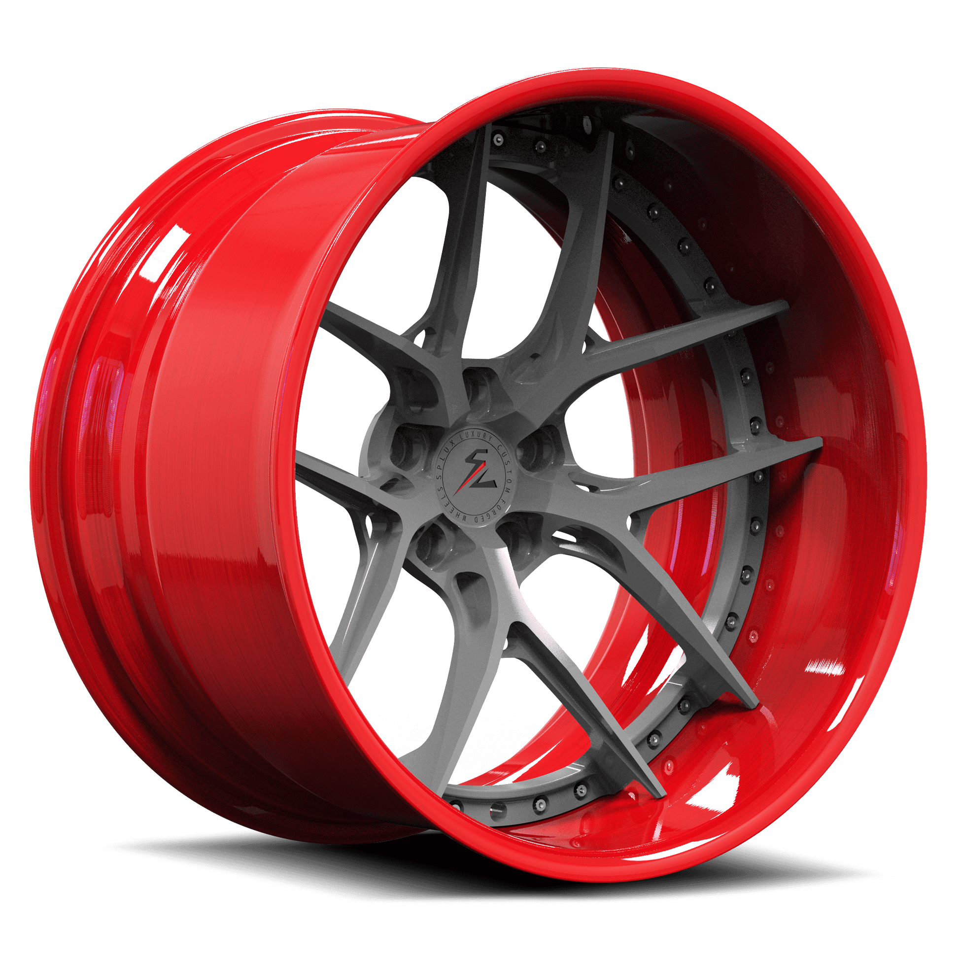 SD-02 super deep dish custom forged 2-piece wheels - luxury aftermarket rims
