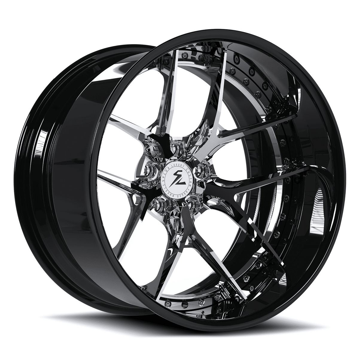 SD-02 super deep dish forged 2-piece wheels - custom luxury rims