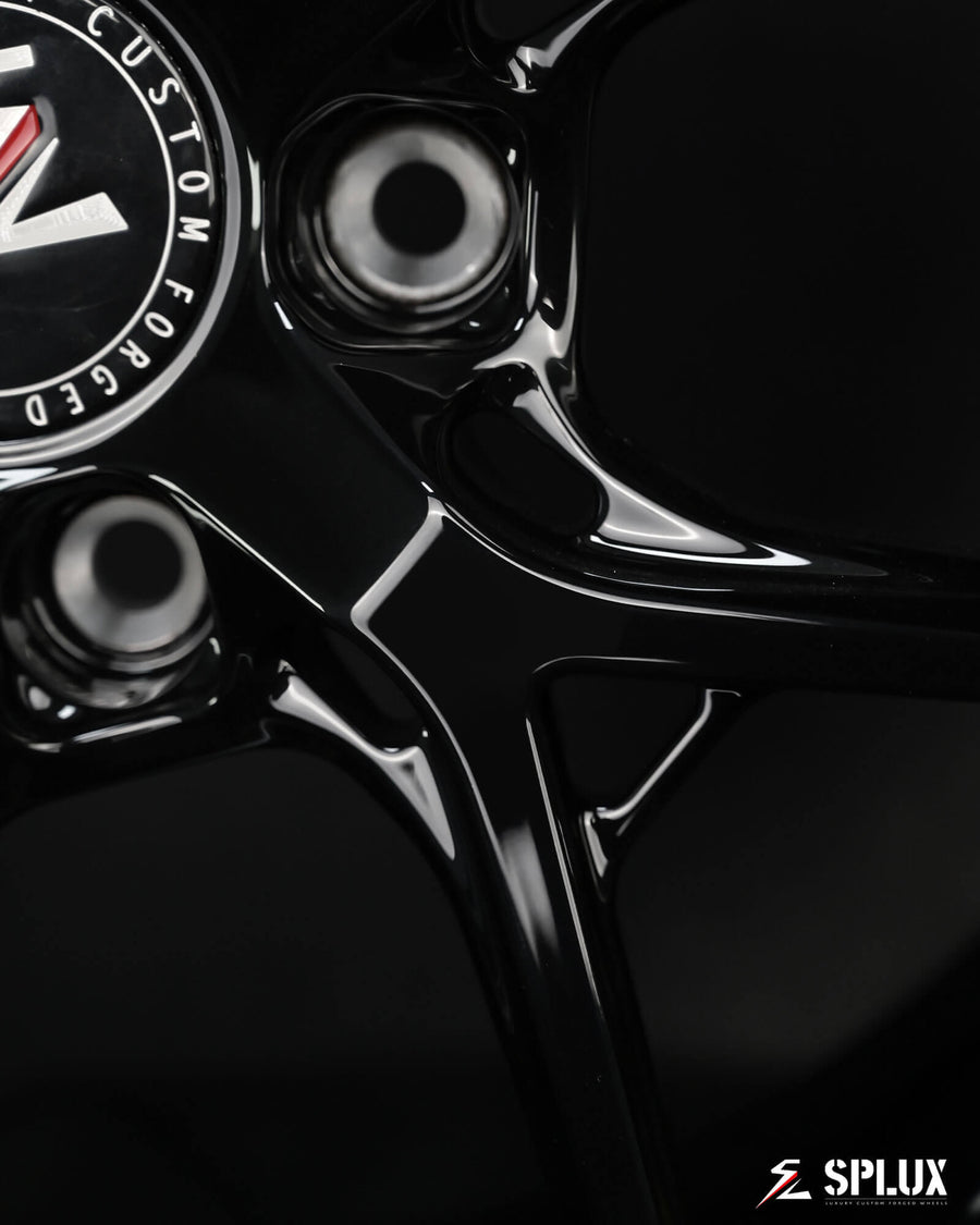 C6 Z06 custom wheels with forged 2-piece deep dish version. Corvette aftermarket wheels with a Y-spoke design.