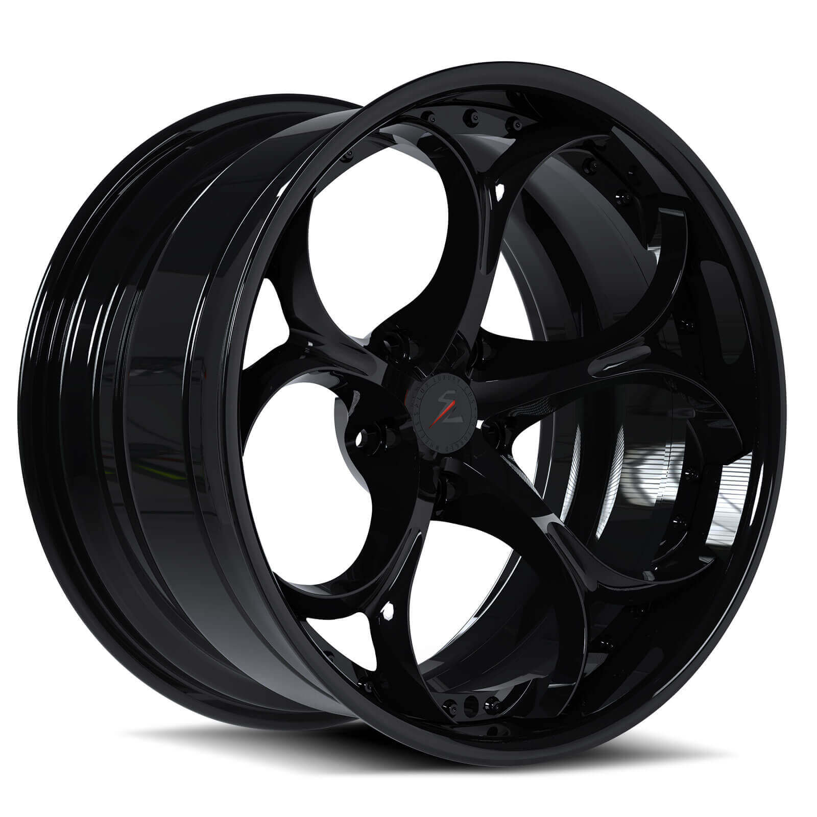 SD-03 all black forged wheels for 370Z - custom deep dish alloys