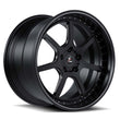 SD-05 satin black deep dish forged wheels for 1991 Nissan 300ZX Twin Turbo - custom 2-piece alloys