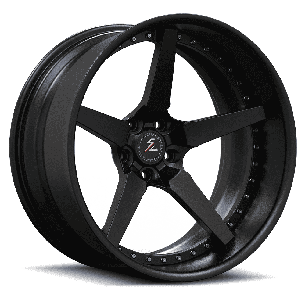 Black rims in 18 inch with lip and silver.5 lug Deep dish 5-spoke rims for trucks—custom deep dish rims for jdm aftermarket.