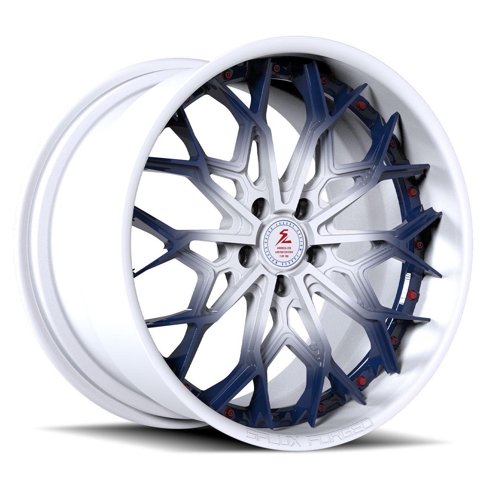 SD-08 red black red splux luxury custom forged wheels - deep dish alloys