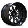 SD-08 deep dish forged lip custom wheels in black - aftermarket rims