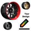 Custom wheels for Dodge Challenger Hellcat with a deep lip style, available in step lip options.