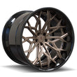 SD-08 satin bronze black deep dish forged 2-piece wheels for Mustang Dark Horse - custom alloys