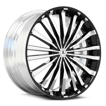 Honda Accord rims featuring a chrome face and deep black lip. Custom aftermarket forged wheels by Splux.