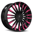 Honda Accord Coupe rims with a sleek pink look. Featuring a multi-spoke design from the SD-09 series.
