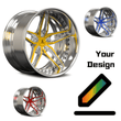 SD-10 brushed forged wheels with deep dish - lightweight 2-piece aftermarket rims