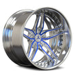 SD-10 blue face brushed forged wheels for Chevrolet Corvette - concave 2-piece wheels