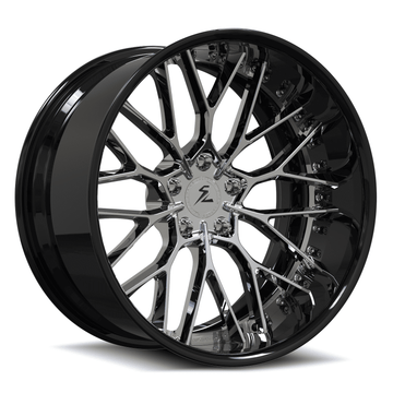 20x9.5 pvd black chrome hellcat wheels from splux.Dodge Deep dish forged 2-piece and guaranteed fitment.