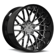 SD-12 chrome black forged wheels for 2021 Dodge Challenger Widebody - custom deep dish rims