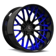 SD-12 ocean blue black forged wheels for Corvette Grand Sport - custom aftermarket alloys
