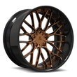 SD-12 polish copper black forged wheels for S2000 - deep dish rims