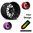 SD-14 deep dish hidden rivets forged wheels for Porsche - luxury 2-piece rims