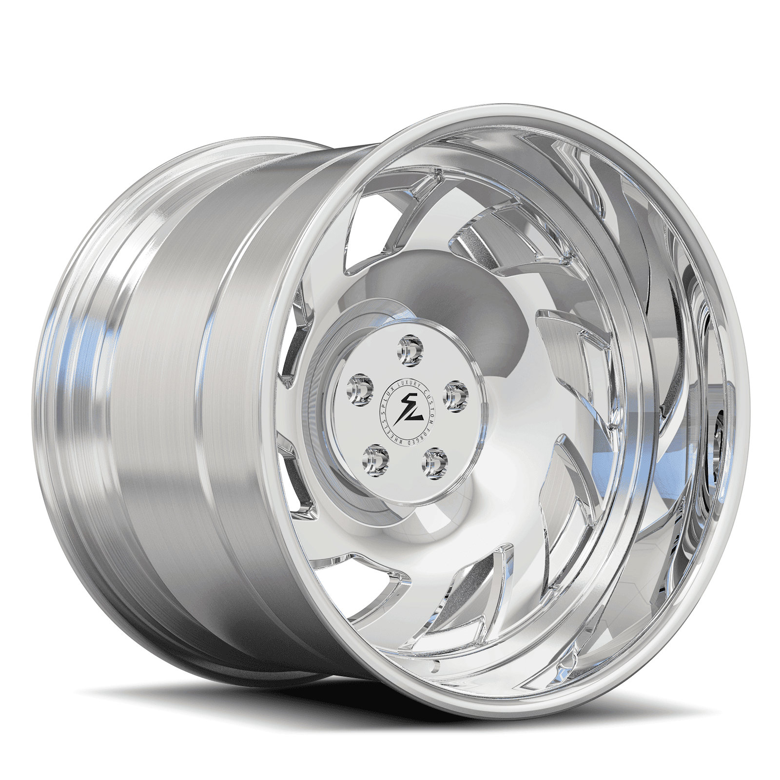 SD-18 polished deep dish forged wheels for Super Beetle - luxury custom rims