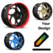 SD-22 custom design deep dish forged wheels for Chevrolet Corvette C8 - luxury 2-piece alloys