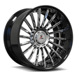 SD-23 chrome black forged wheels for the Durango - deep dish custom rims