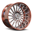 SD-23 chrome polished rose gold forged wheels for C10 - custom deep dish alloys