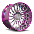 SD-23 chrome transparent light purple forged wheels for 1985 Monte Carlo SS - luxury 2-piece rims
