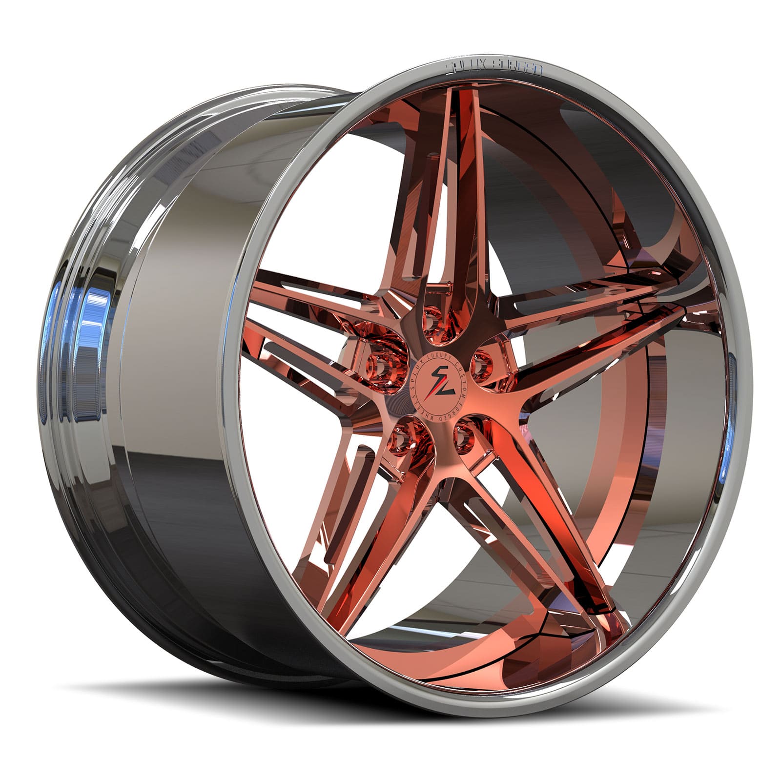 SD-24 chrome polished rose gold forged wheels for 1986 Chevrolet C10 - luxury aftermarket wheels