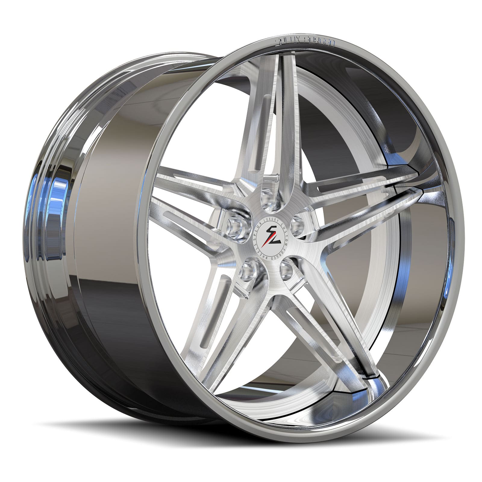 SD-24 chrome brushed forged wheels for 2015 Porsche 911 Cabriolet - luxury 2-piece alloys