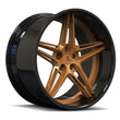 SD-24 gloss black bronze forged wheels for 1986 Chevrolet C10 - deep dish 5-spoke rims