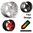 SD-25 custom design forged deep dish wheels for 2016 Dodge Challenger - 5-spoke rims