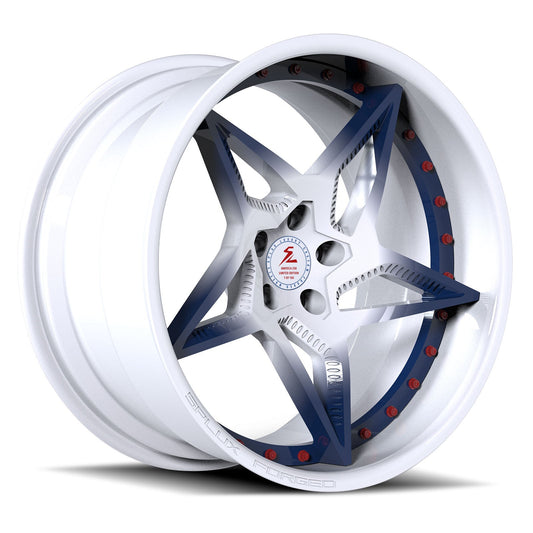 SD-25 red black limited edition forged wheels for Challenger - aftermarket rims