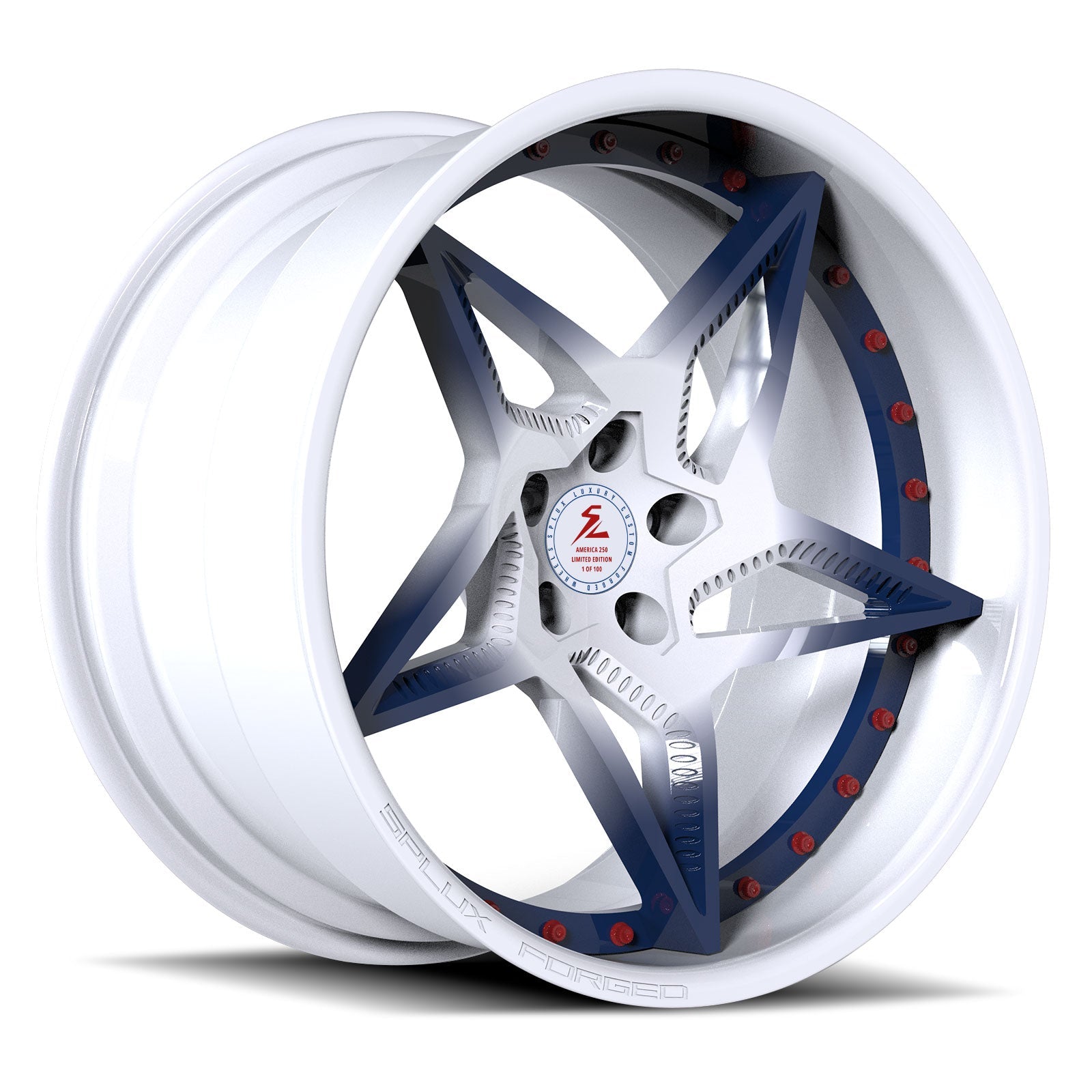 SD-25 red black red limited edition forged wheels for Mercedes-AMG CLE 53 - custom deep dish alloys