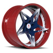 SD-25 red black forged wheels for Mercury Cougar - luxury custom alloys