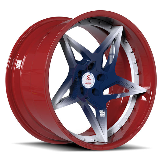 SD-25 red black red limited edition forged wheels for Mercedes-AMG CLE 53 - luxury aftermarket rims