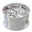 SD-25 brushed forged deep dish wheels - 5-spoke aftermarket alloys