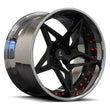 SD-25 piano black chrome forged wheels for Oldsmobile Cutlass - deep dish custom wheels