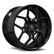 SD-28 black forged wheels for the Jimmy - deep dish 5-spoke custom rims