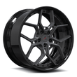 SD-28 gunmetal black forged wheels for 1987 GMC S-15 Jimmy - deep dish 5-spoke rims